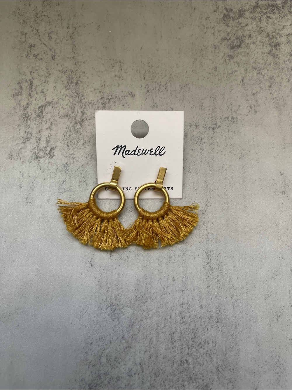 Madewell Fringe Gold Hoop Earrings